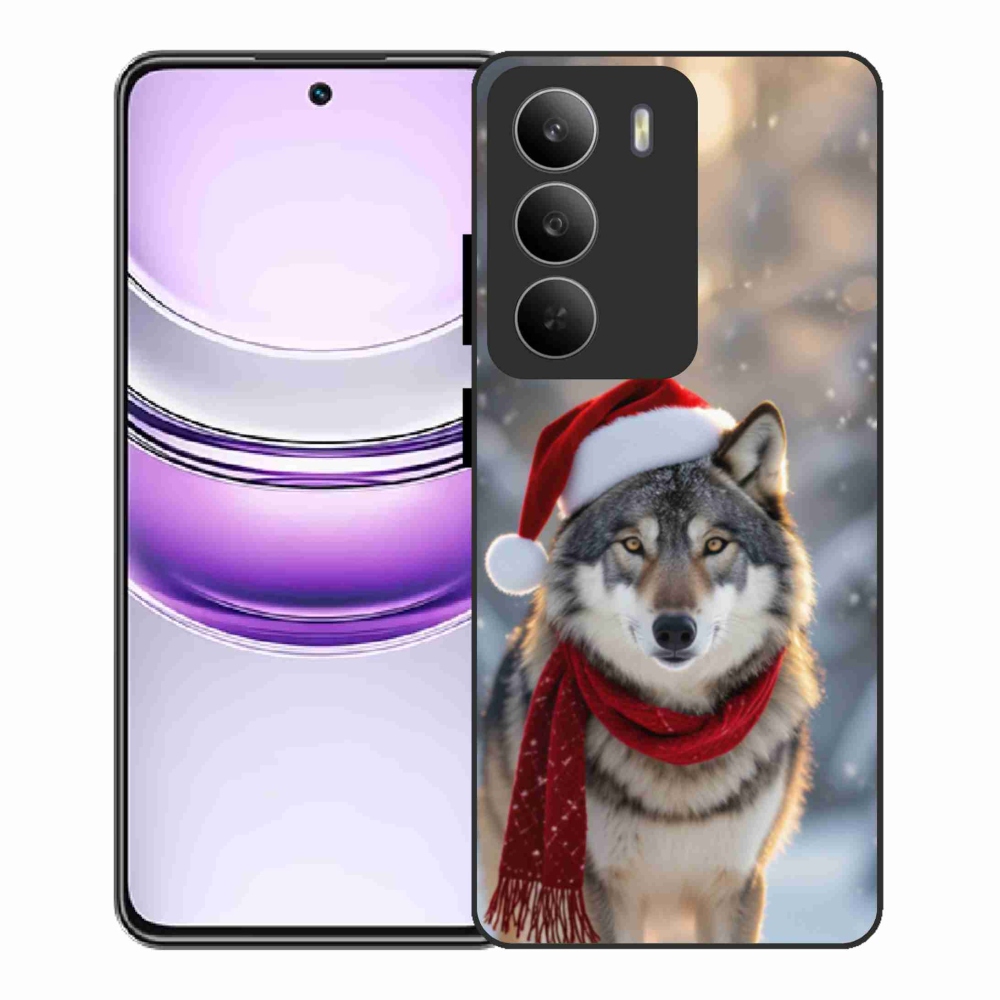 Gélový kryt mmCase na Realme 14x 5G - vianočný vlk