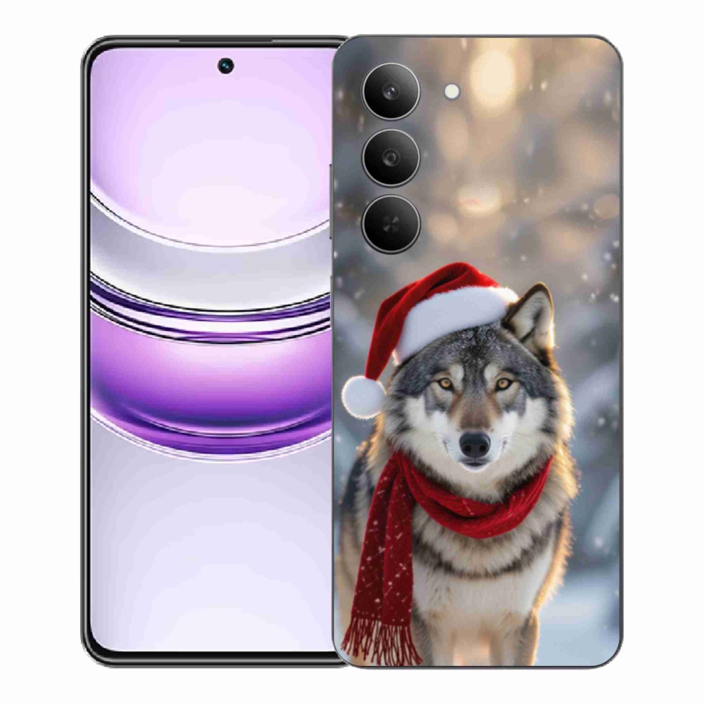 Gélový kryt mmCase na Realme 14x 5G - vianočný vlk