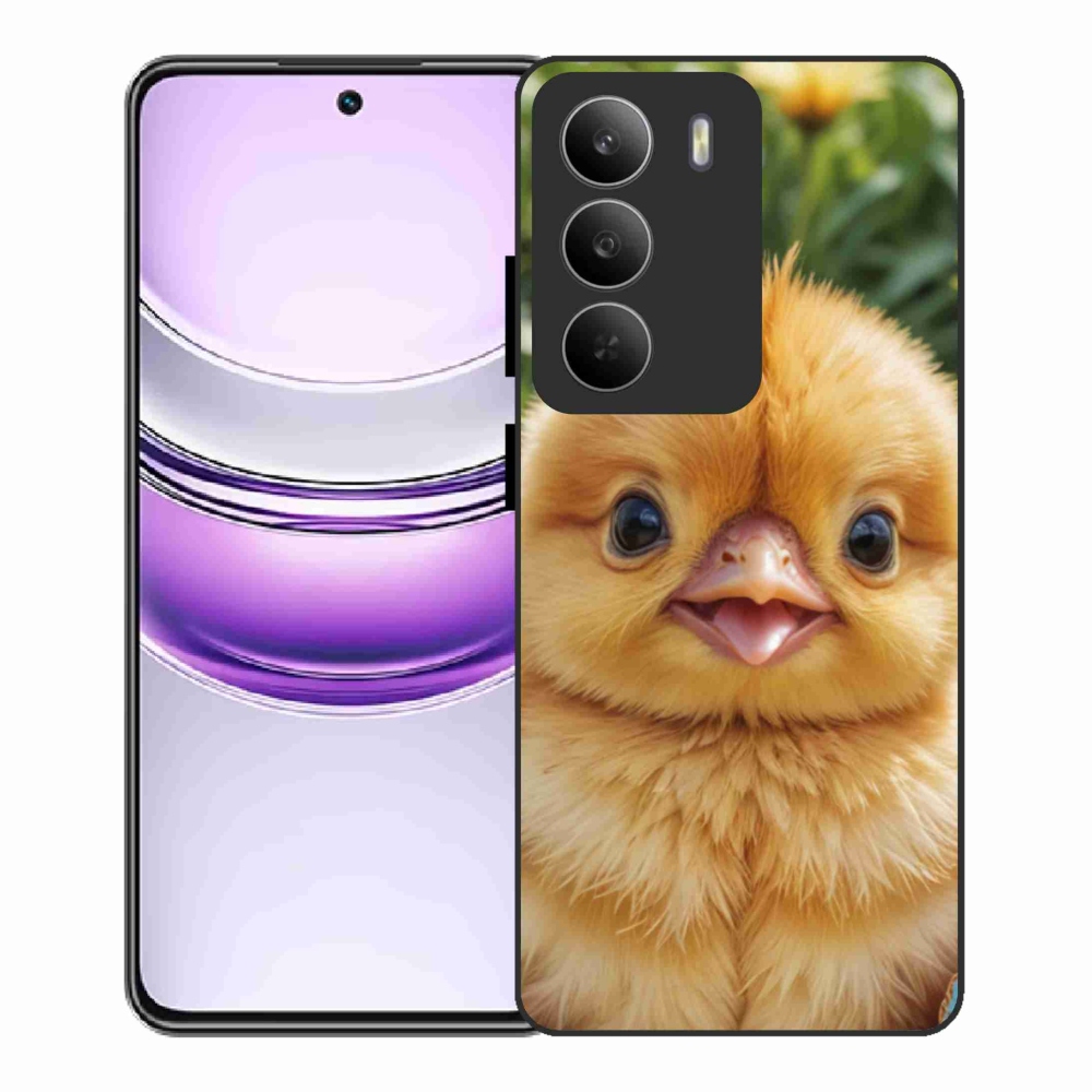 Gélový kryt mmCase na Realme 14x 5G - veselé kuriatko