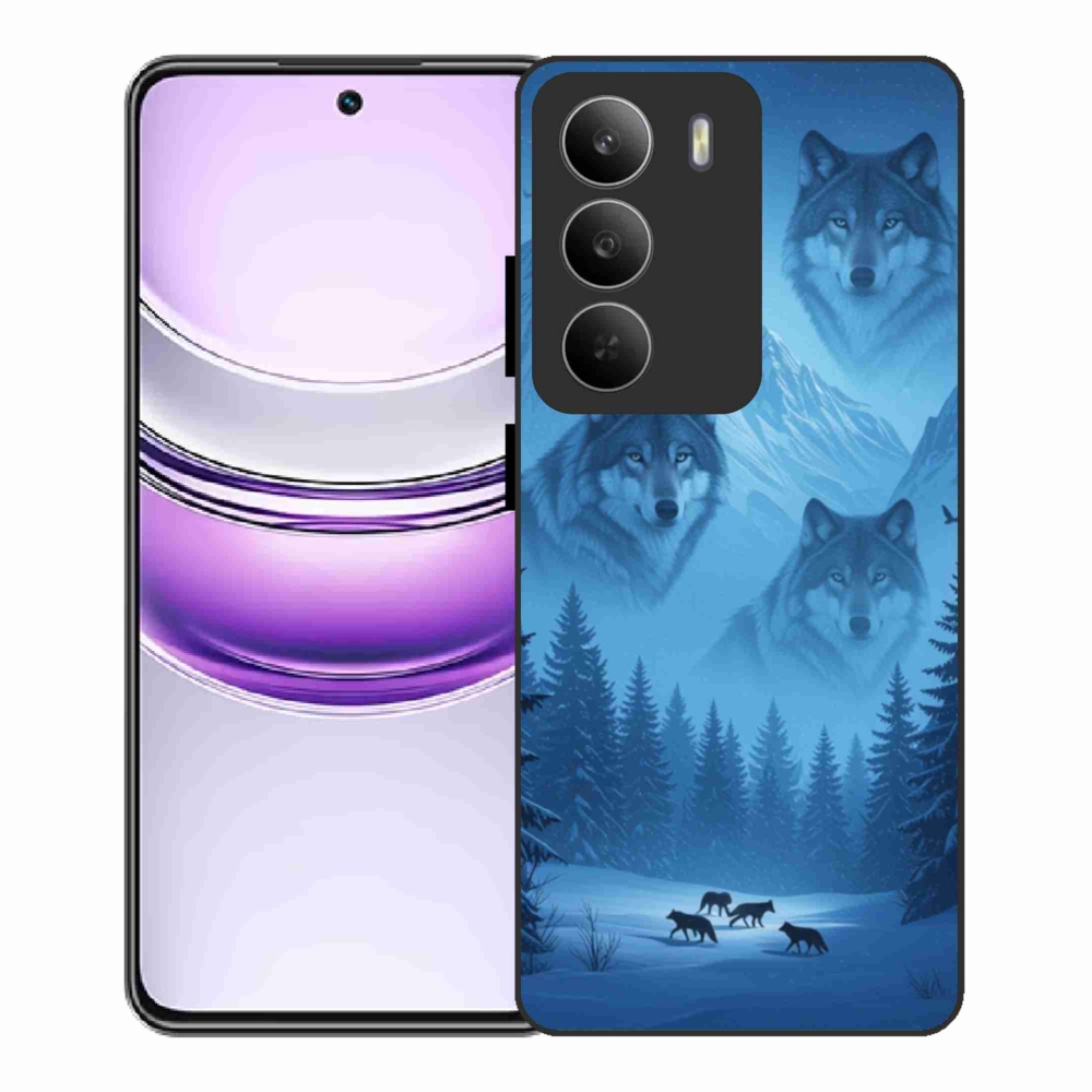 Gélový kryt mmCase na Realme 14x 5G - vlčia svorka