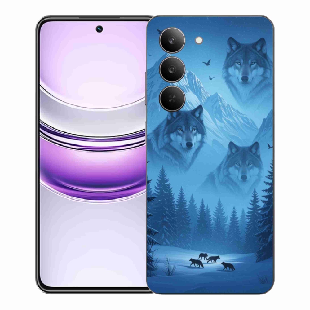 Gélový kryt mmCase na Realme 14x 5G - vlčia svorka