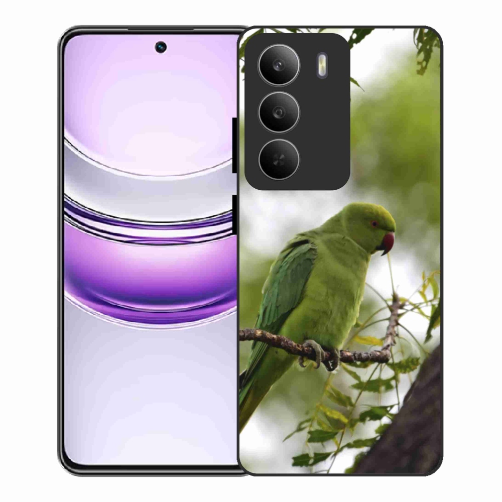 Gélový kryt mmCase na Realme 14x 5G - zelený papagáj