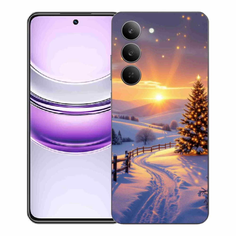 Gélový kryt mmCase na Realme 14x 5G - zimná krajina