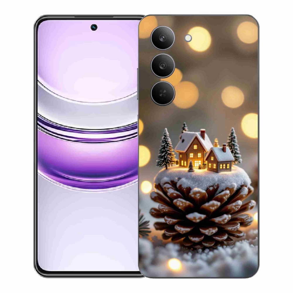 Gélový kryt mmCase na Realme 14x 5G - zimná dedinka