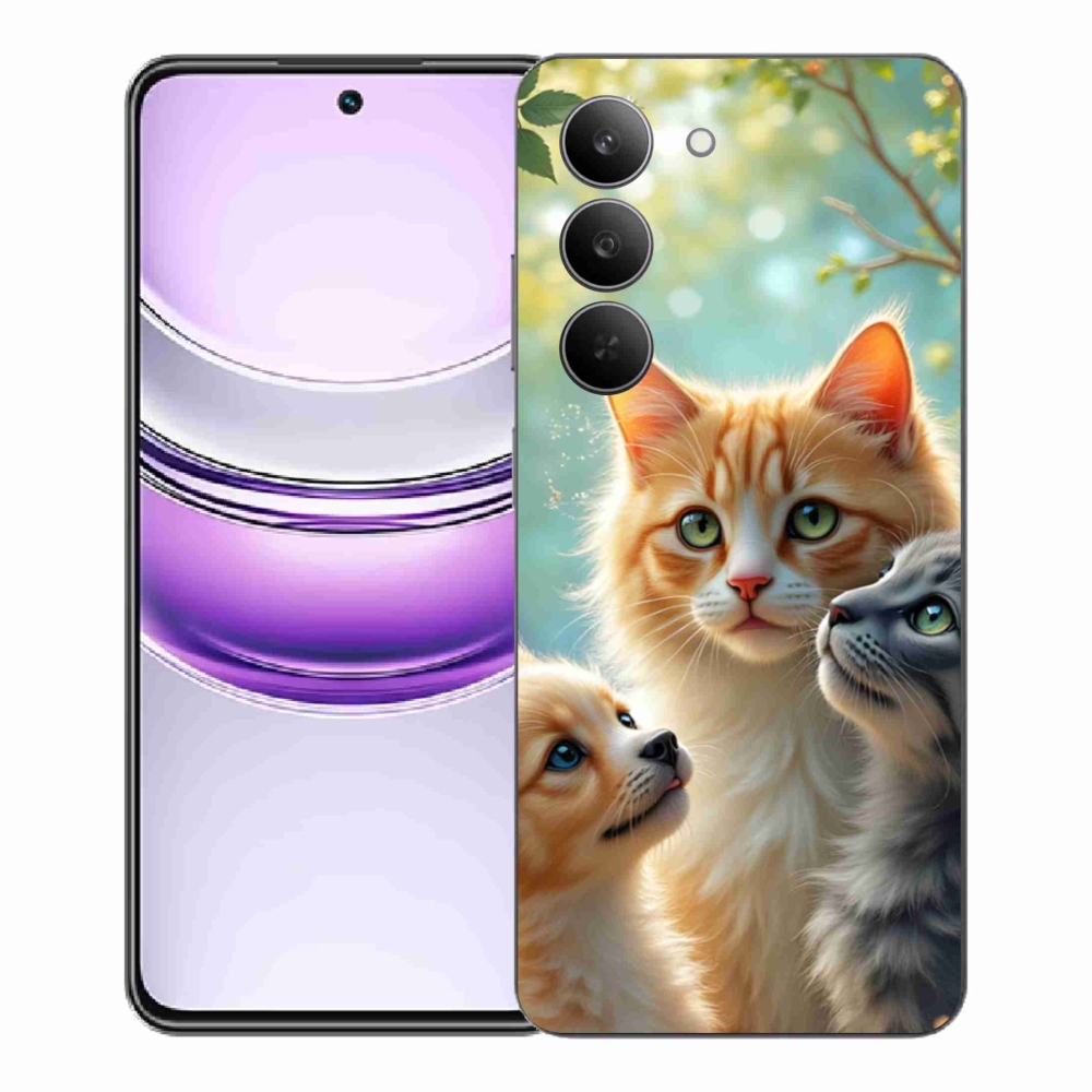 Gélový kryt mmCase na Realme 14x 5G - zvieracie priateľstvo 2