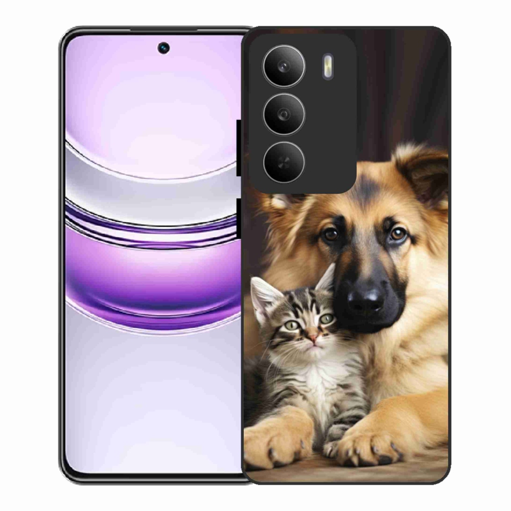 Gélový kryt mmCase na Realme 14x 5G - zvieracie priateľstvo