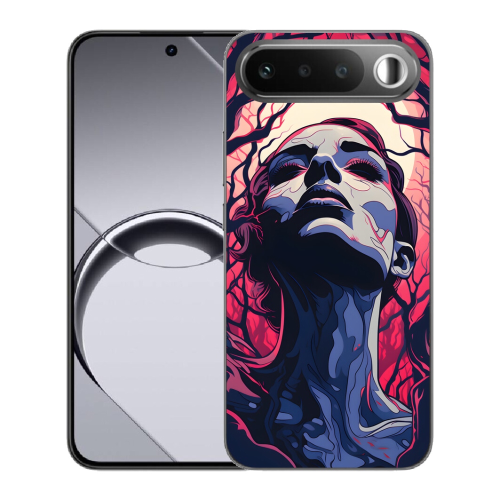 Gélový obal mmCase pre Realme 16 5G – abstraktná tvár