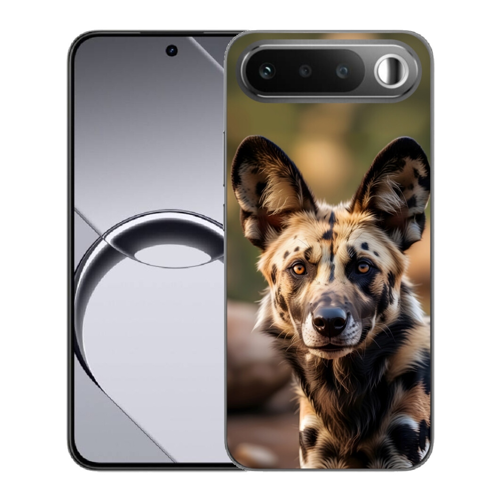 Gélový obal mmCase pre Realme 16 5G – africký divoký pes