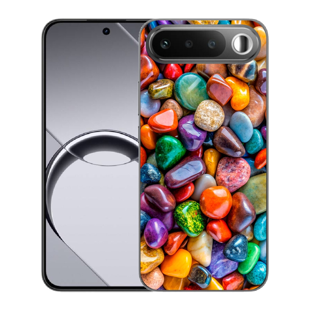 Gélový obal mmCase pre Realme 16 5G – farebné kamienky