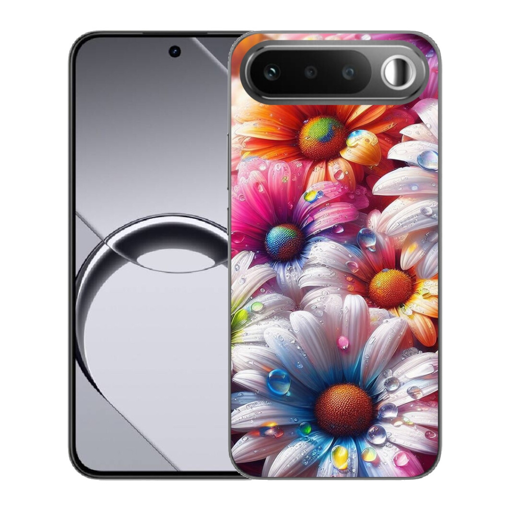 Gélový obal mmCase pre Realme 16 5G – farebné sedmokrásky
