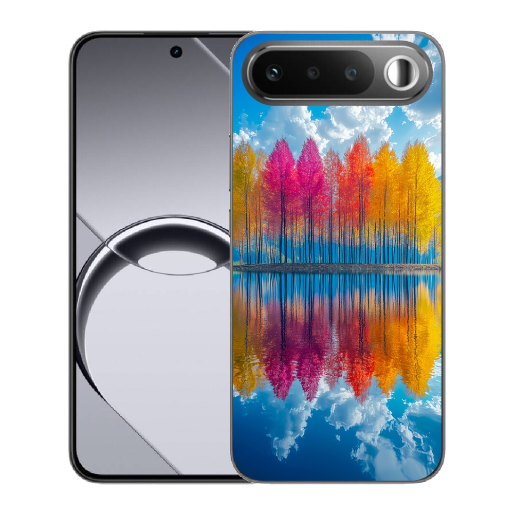 Gélový obal mmCase pre Realme 16 5G – farebné stromy