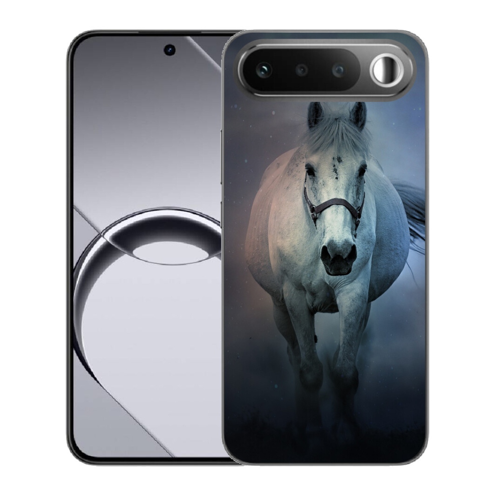 Gélový obal mmCase pre Realme 16 5G – bežiaci biely kôň