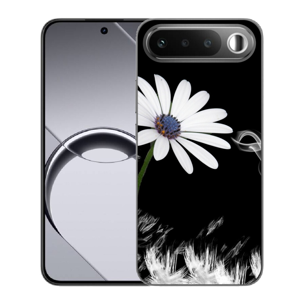 Gélový obal mmCase pre Realme 16 5G – biela kvetina