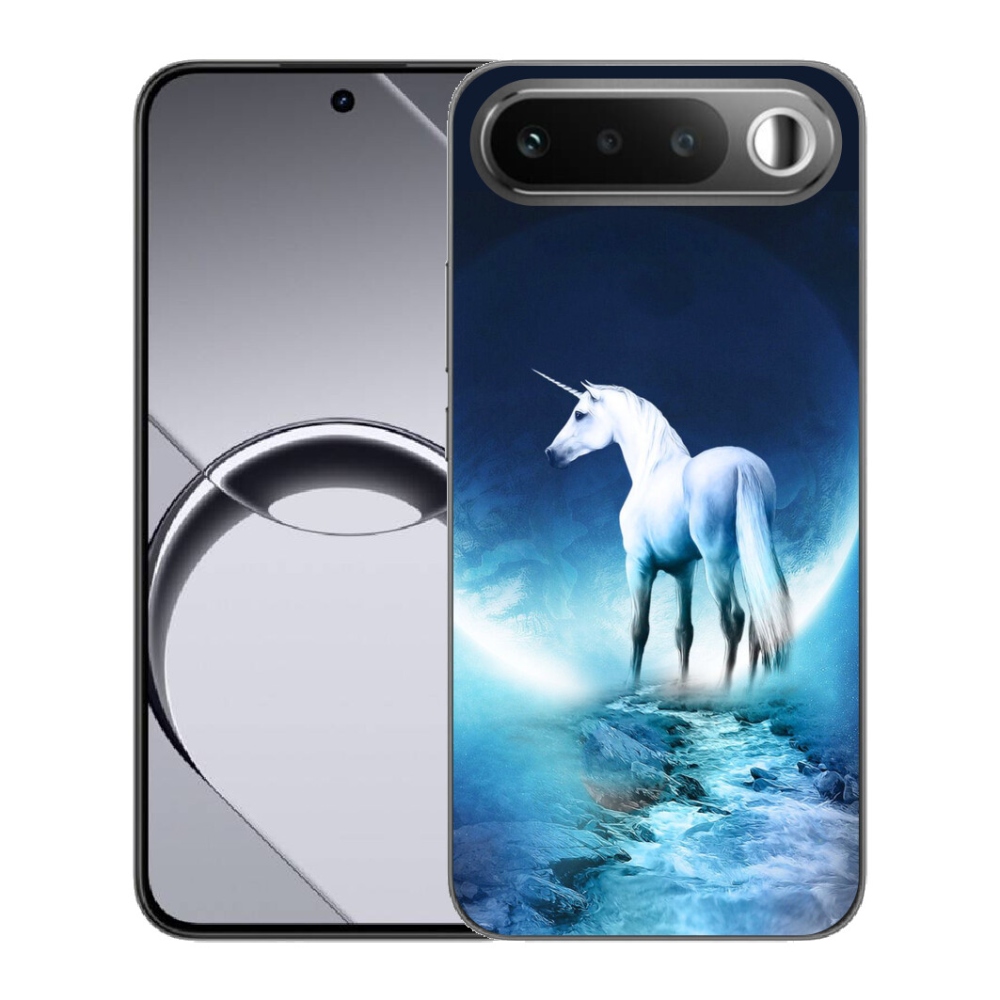 Gélový obal mmCase pre Realme 16 5G – biely jednorožec
