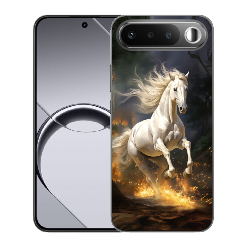 Gélový obal mmCase pre Realme 16 5G – biely kôň 2