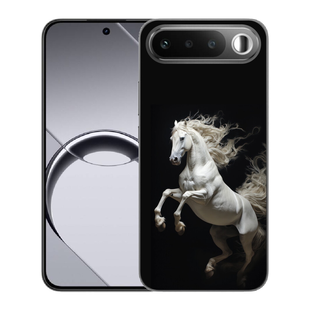 Gélový obal mmCase pre Realme 16 5G – biely kôň 4