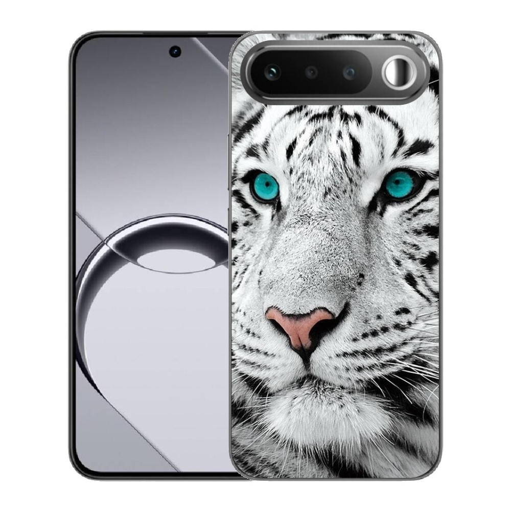 Gélový obal mmCase pre Realme 16 5G – biely tiger