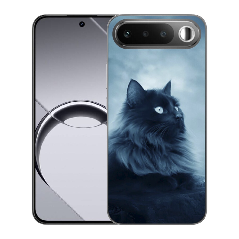 Gélové puzdro mmCase pre Realme 16 5G – čierna mačka 1