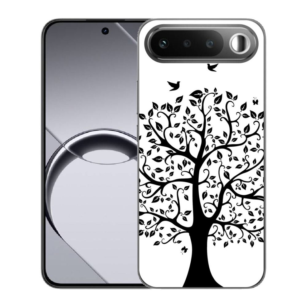 Gélový obal mmCase pre Realme 16 5G – čierno-biely strom