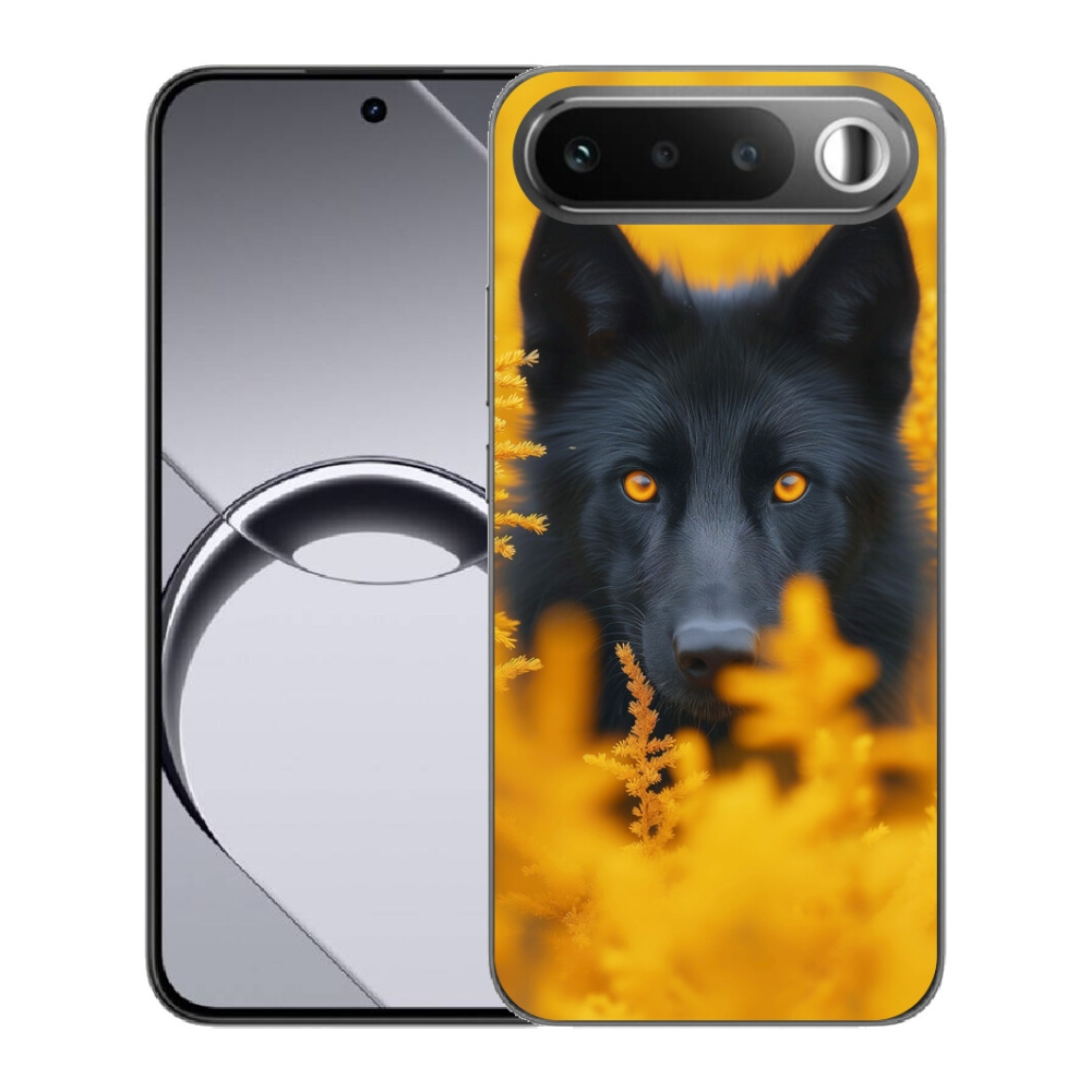 Gélový obal mmCase pre Realme 16 5G – čierny vlk 2