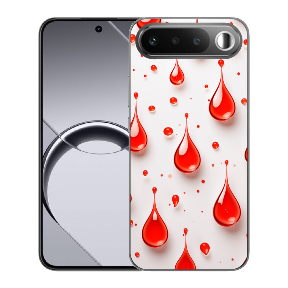 Gélový obal mmCase pre Realme 16 5G – červené kvapky