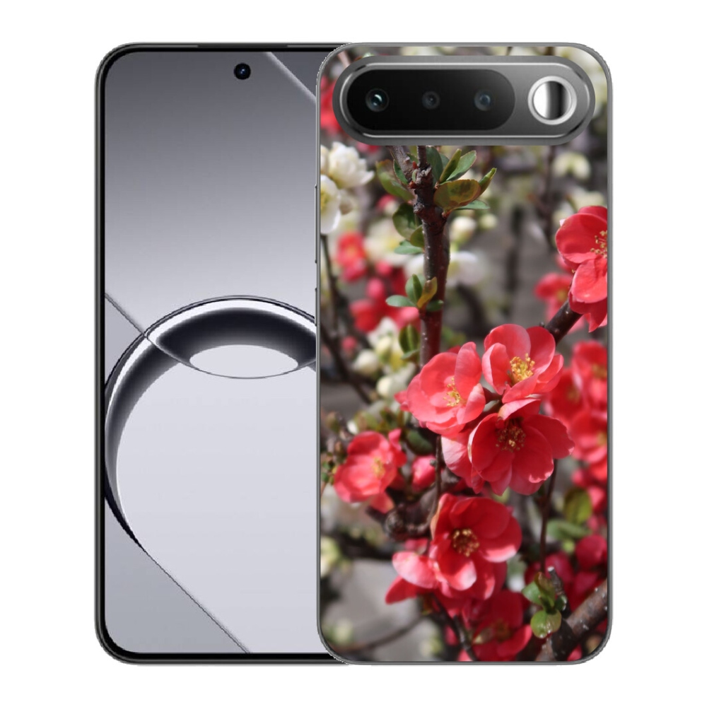 Gélový obal mmCase pre Realme 16 5G – červené kvety