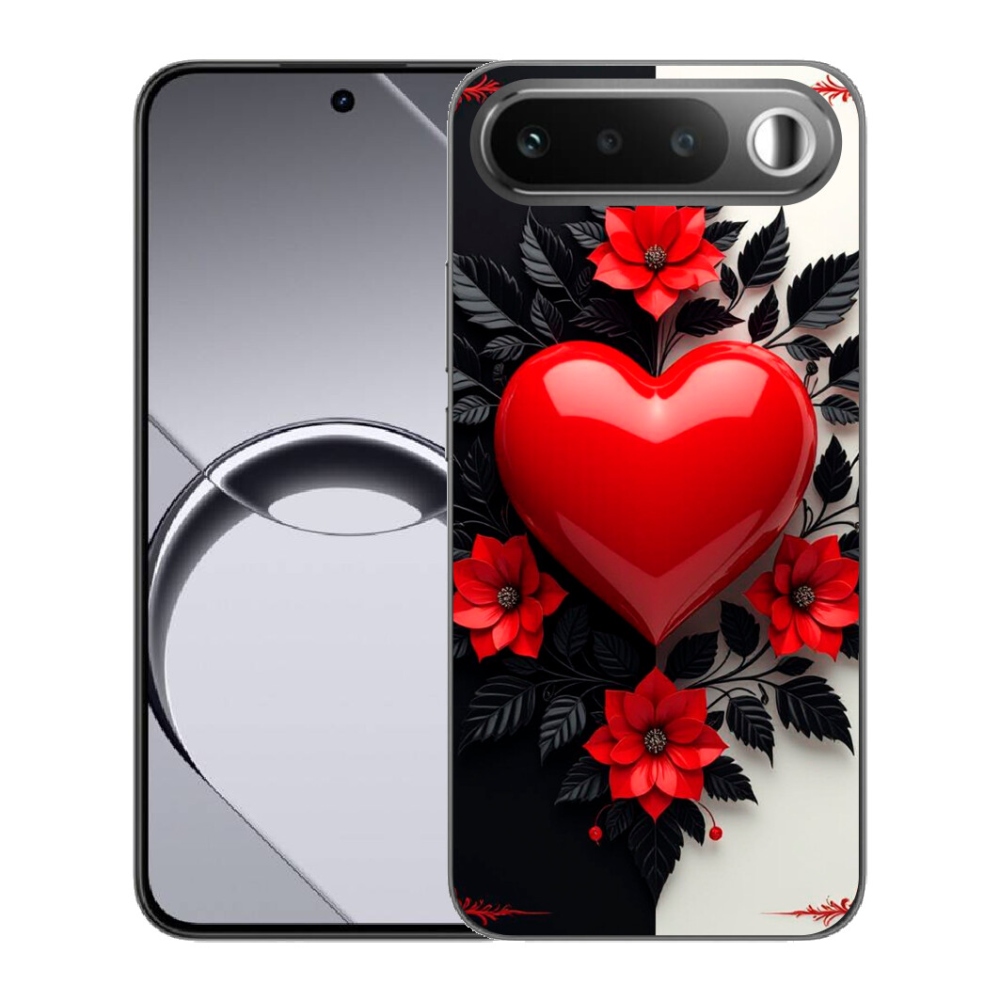 Gélový obal mmCase pre Realme 16 5G – červené srdce