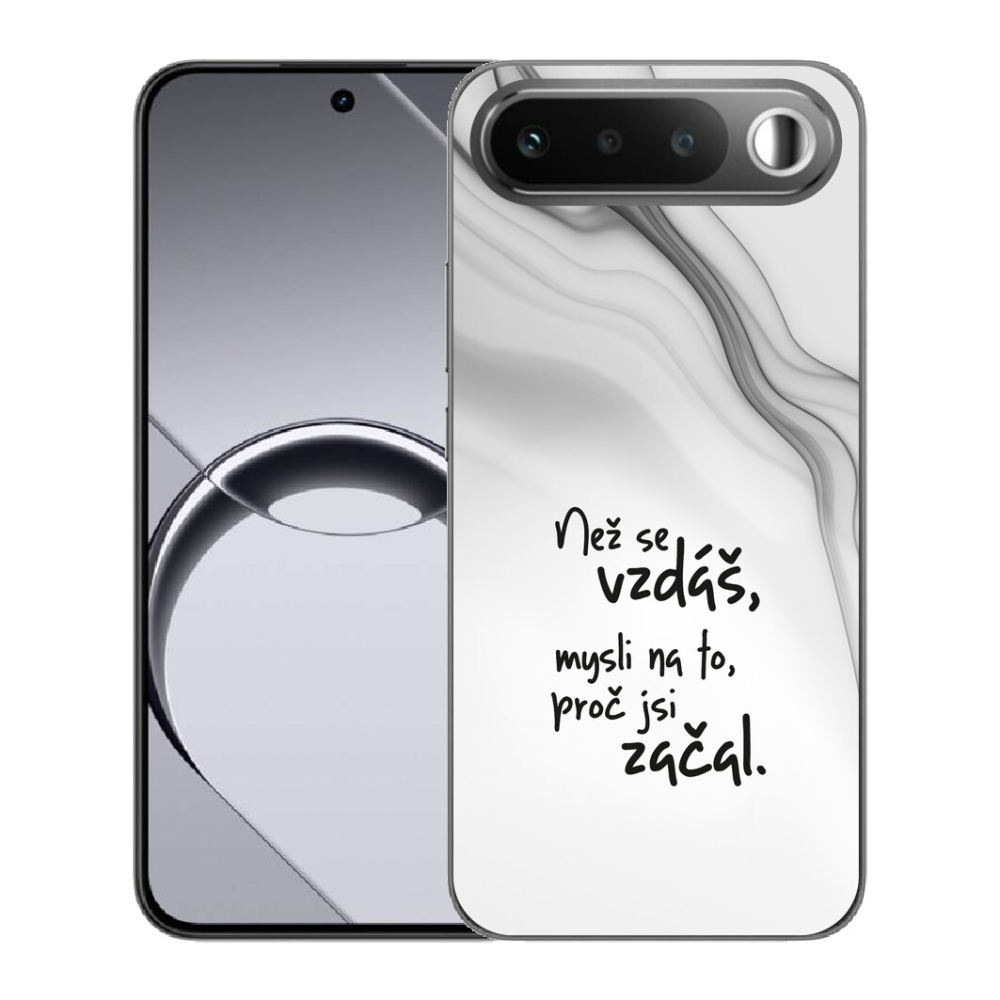Gélový obal mmCase pre Realme 16 5G – citát 2, biele pozadie