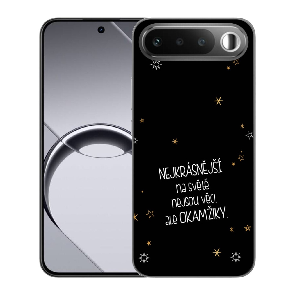 Gélový obal mmCase pre Realme 16 5G – citát 4 na čiernom pozadí