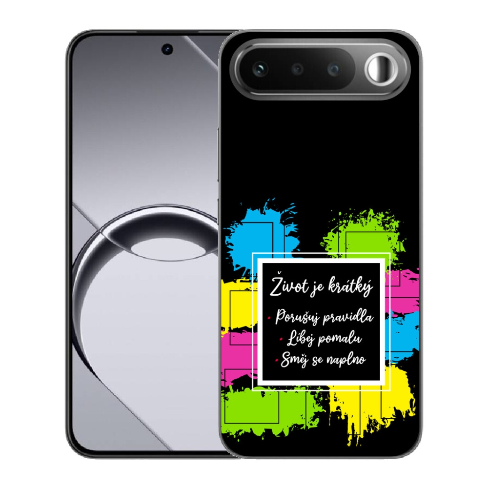 Gélový obal mmCase pre Realme 16 5G – citát 5 na čiernom pozadí