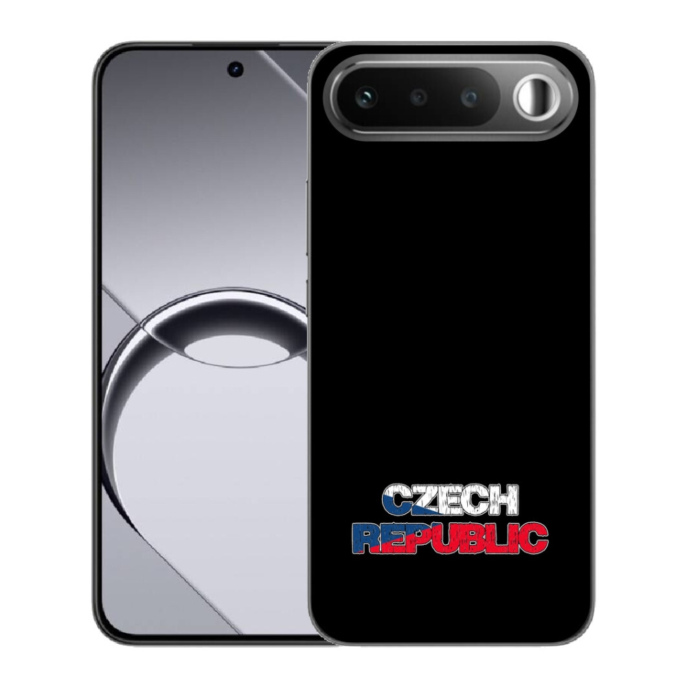 Gélový obal mmCase pre Realme 16 5G – Česká republika, čierne pozadie