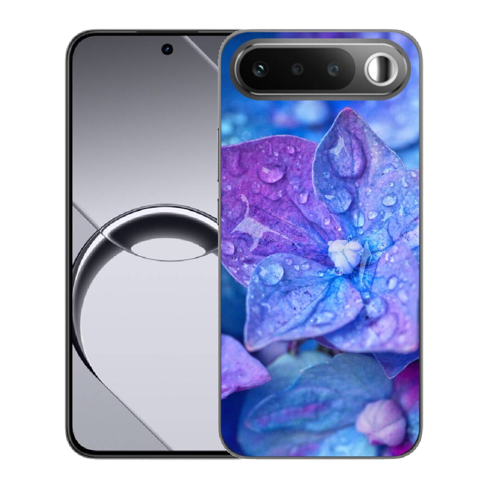 Gélový obal mmCase pre Realme 16 5G – fialový kvet
