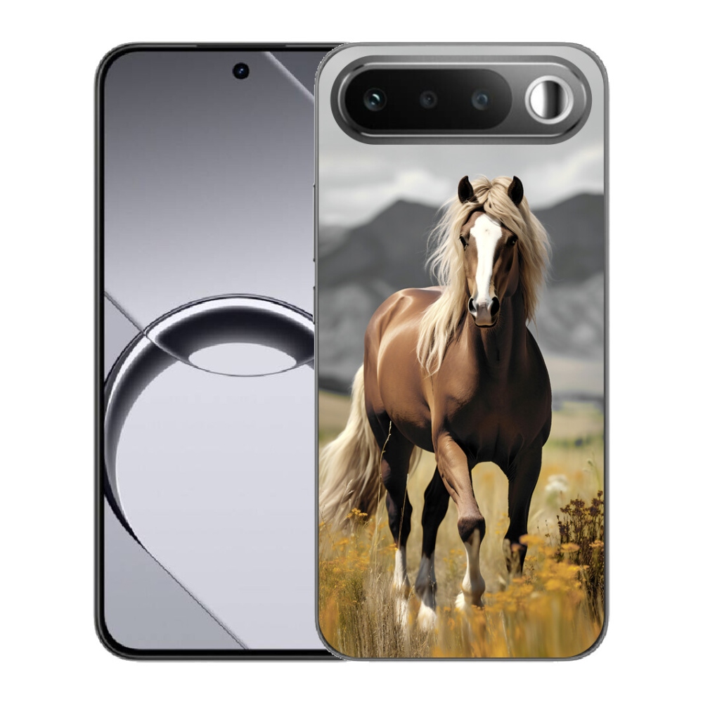 Gélový obal mmCase pre Realme 16 5G – hnedý kôň 1