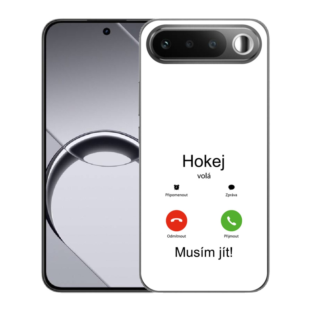 Gélový obal mmCase pre Realme 16 5G – motív hokeja na bielom pozadí