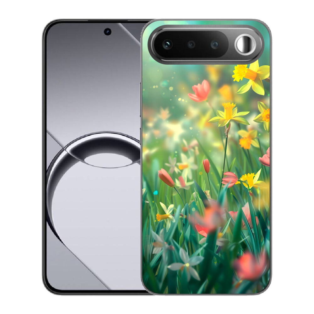 Gélový obal mmCase pre Realme 16 5G – jarné kvety