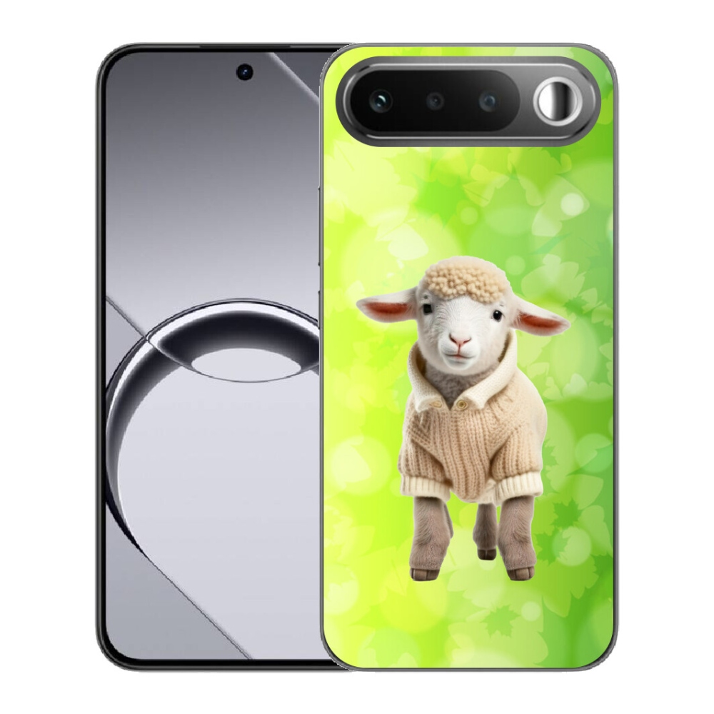 Gélový obal mmCase pre Realme 16 5G – jahniatko v svetri