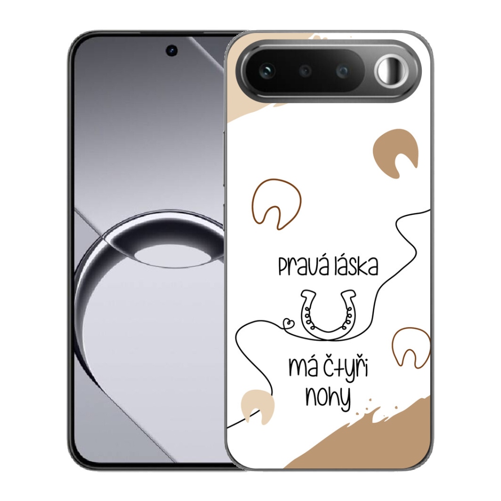 Gélový obal mmCase pre Realme 16 5G – motív koňa na bielom pozadí