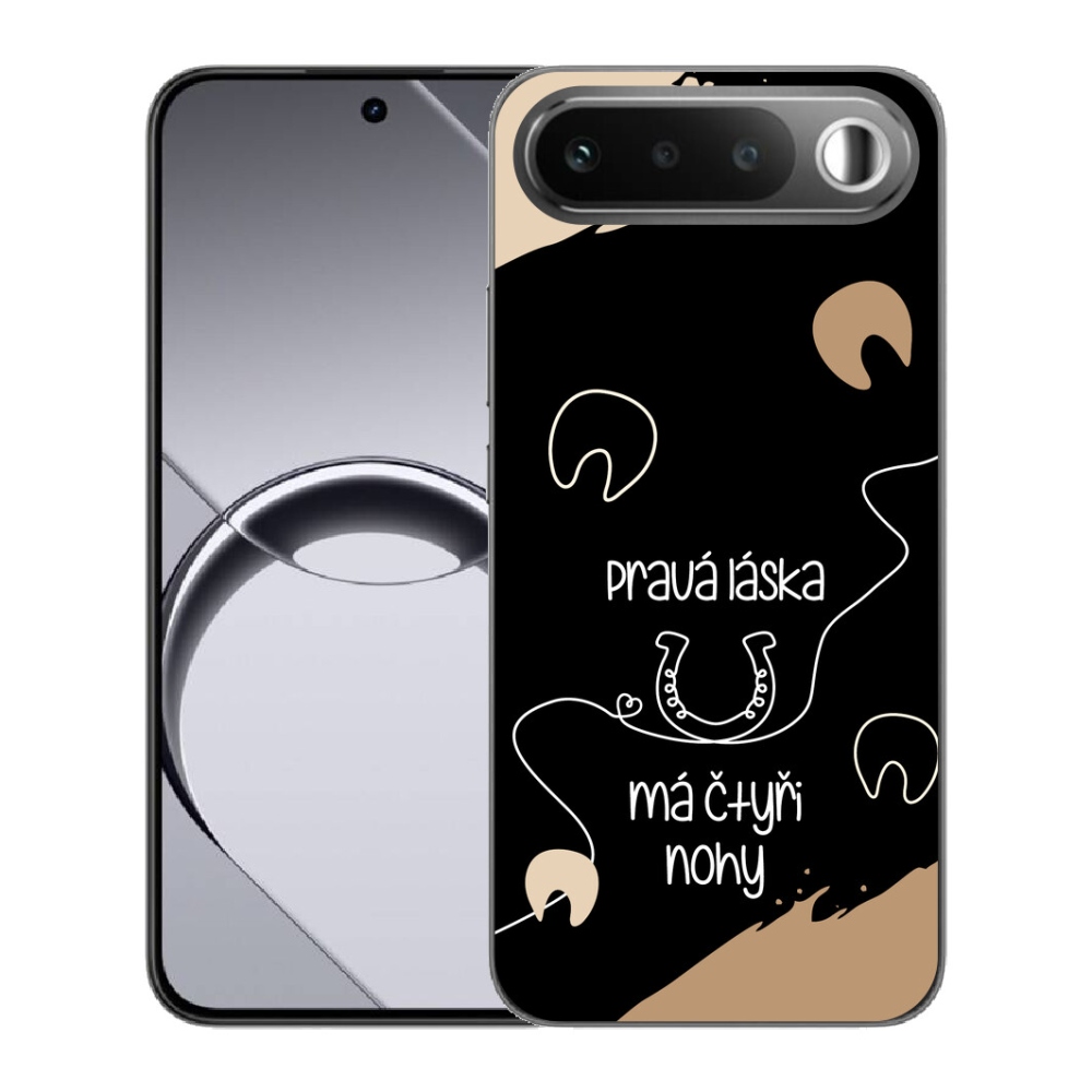 Gélový obal mmCase pre Realme 16 5G – motív koňa na čiernom pozadí