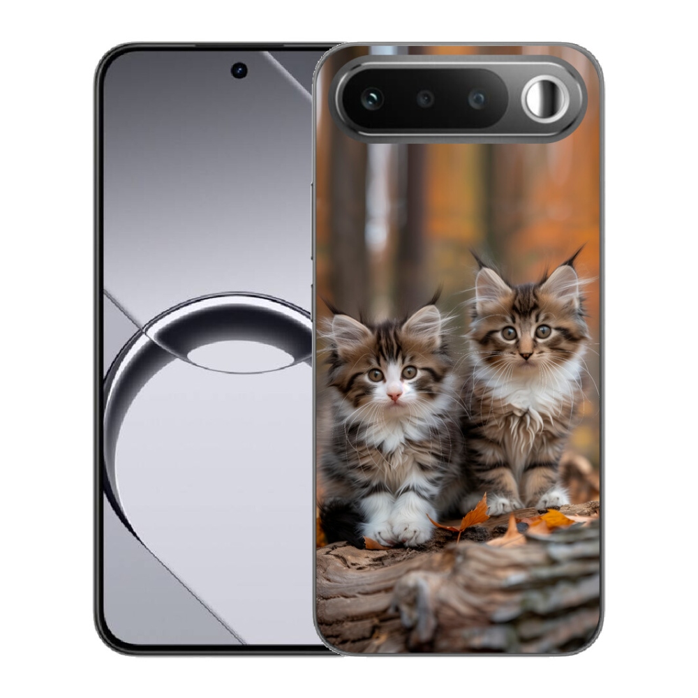 Gélový obal mmCase pre Realme 16 5G – mačacie duo 3
