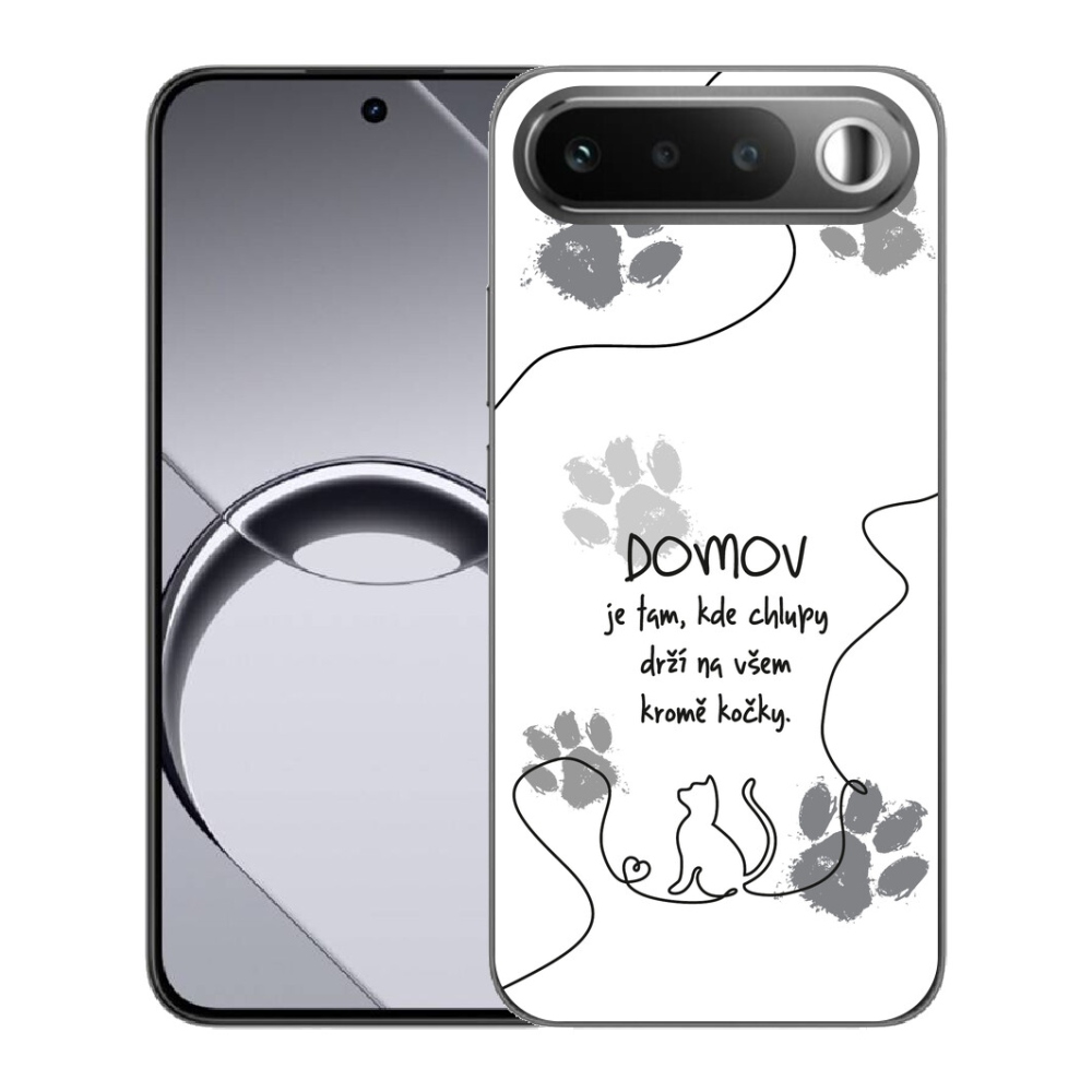 Gélové puzdro mmCase pre Realme 16 5G – mačací motív na bielom pozadí