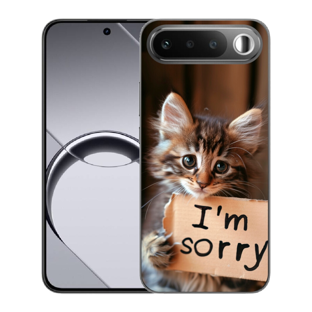 Gélový obal mmCase pre Realme 16 5G – mačací motív