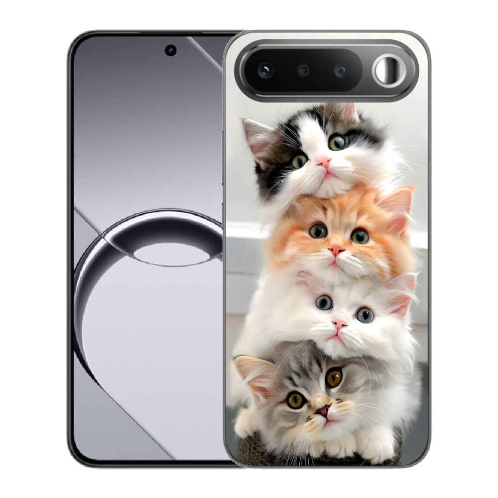 Gélový obal mmCase pre Realme 16 5G – mačacie partička