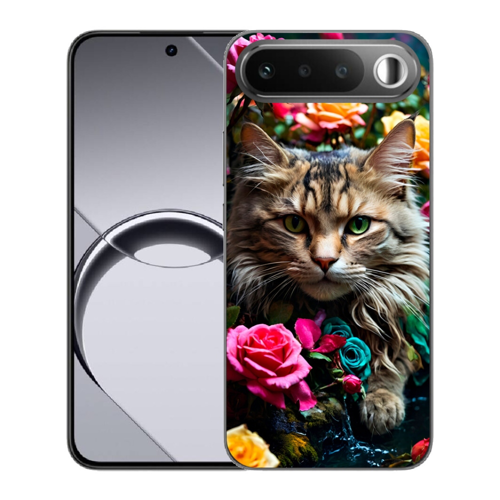 Gélový obal mmCase pre Realme 16 5G – mačací vzhľad 2