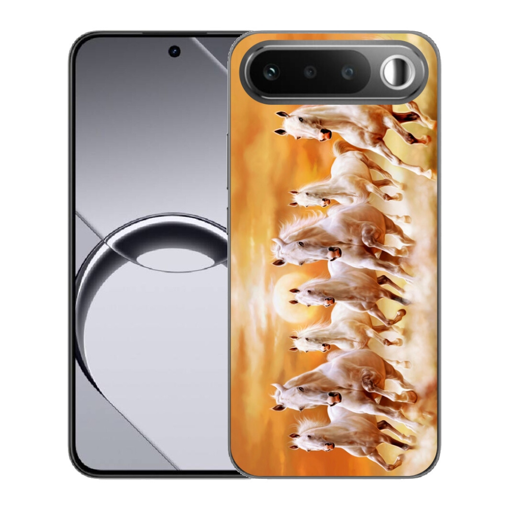 Gélový obal mmCase pre Realme 16 5G – koně 2