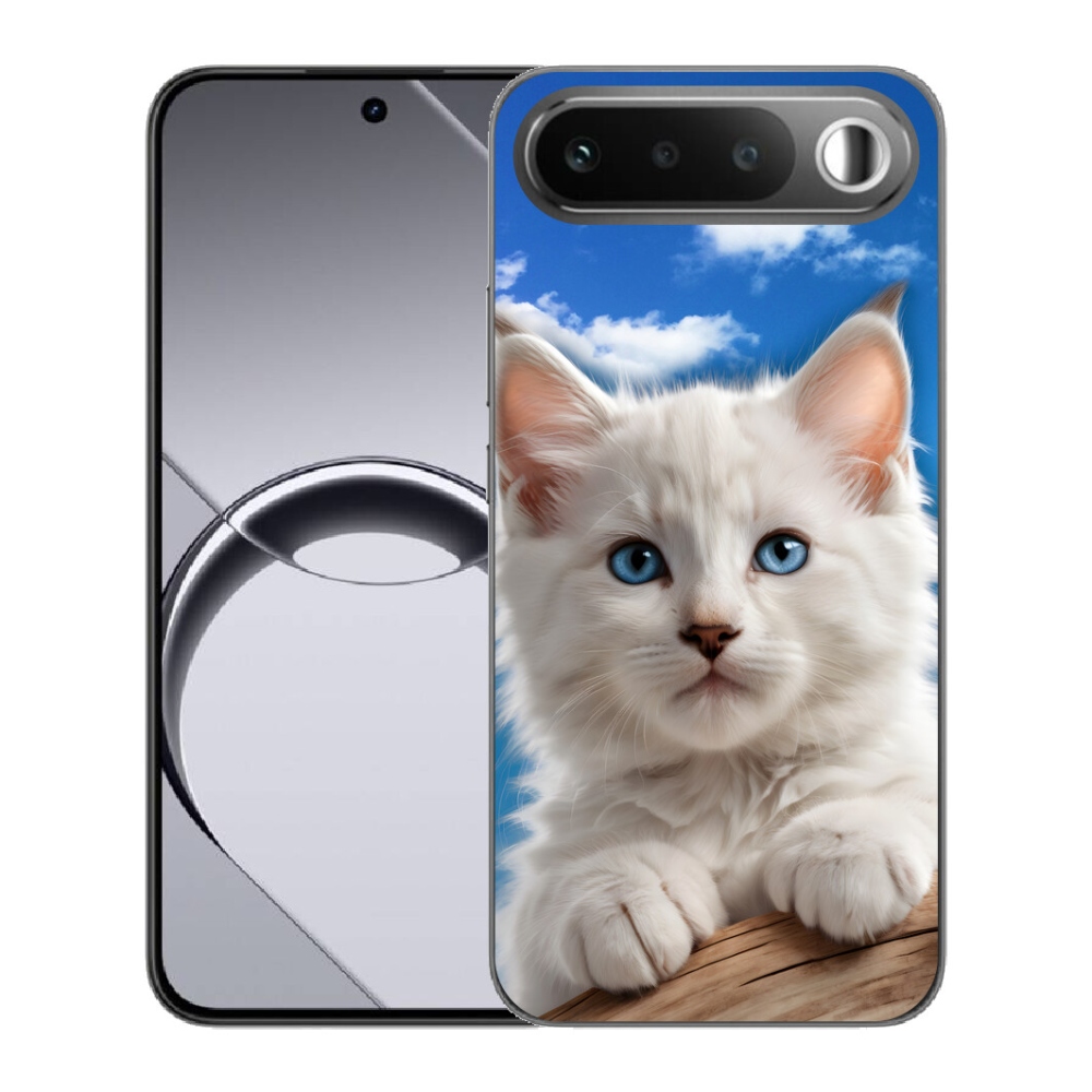 Gélový obal mmCase pre Realme 16 5G – mačiatko a oblaky