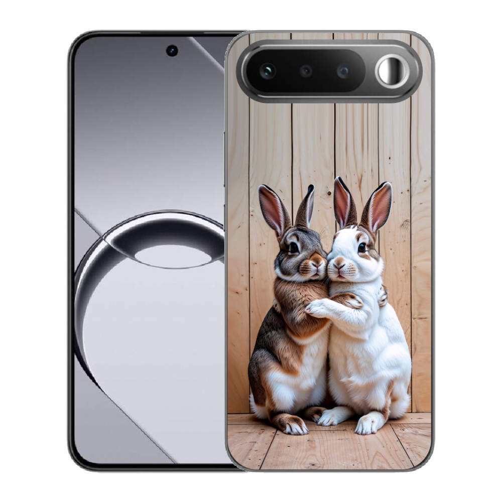 Gélové puzdro mmCase pre Realme 16 5G – králičia dvojica
