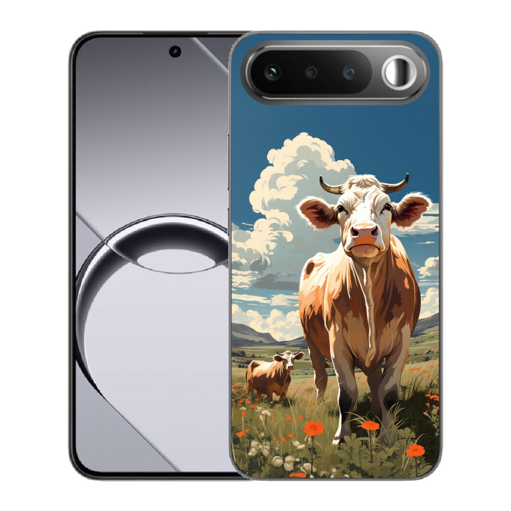 Gélový obal mmCase pre Realme 16 5G – kravy na lúke