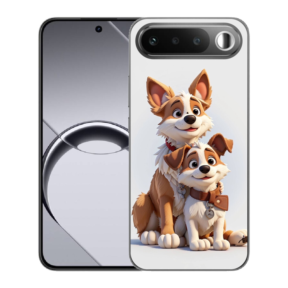 Gélový obal mmCase pre Realme 16 5G – kreslené psíky