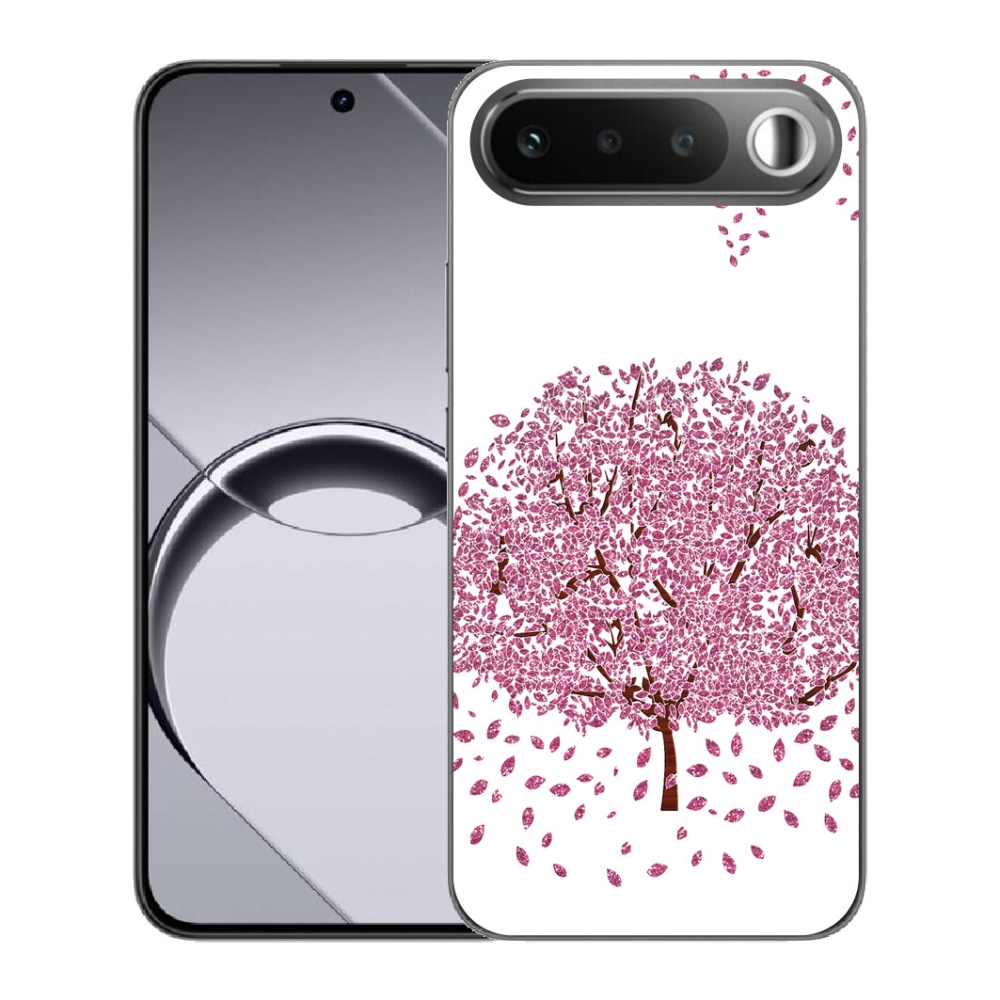 Gélový obal mmCase pre Realme 16 5G – kreslený strom s lístím