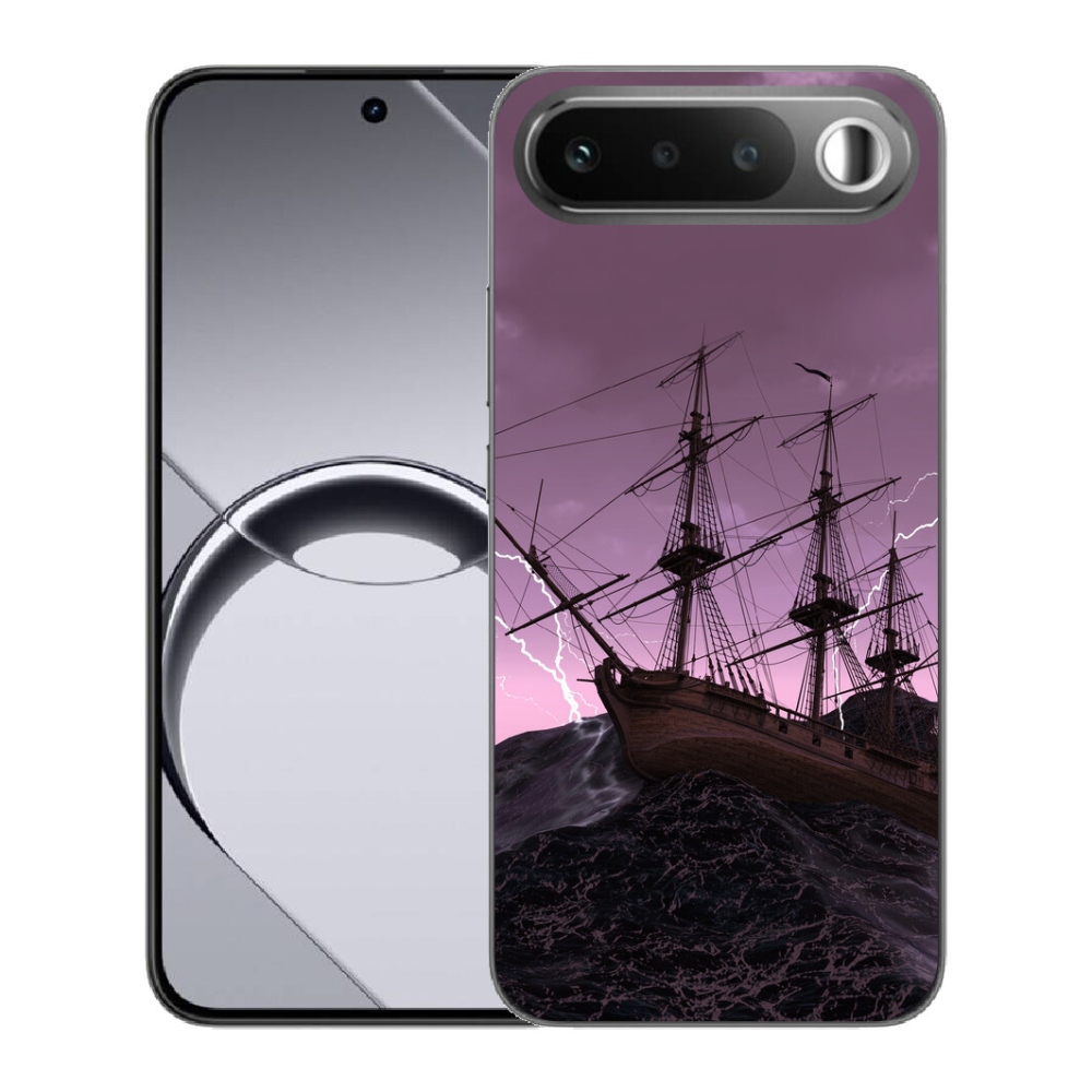 Gélový obal mmCase pre Realme 16 5G – loď v búrke
